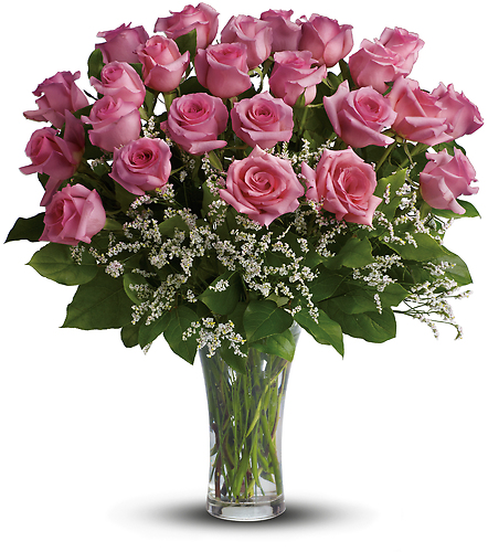 Make Me Blush - Dozen Long Stemmed Pink Roses