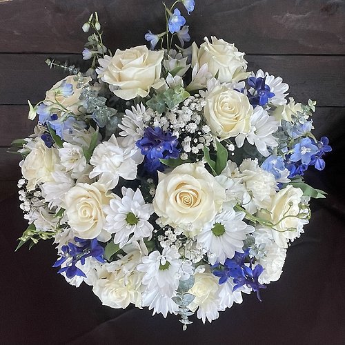 Cherished Memories - Blue and White