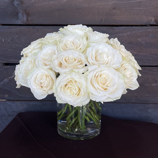 Contemporary White Roses