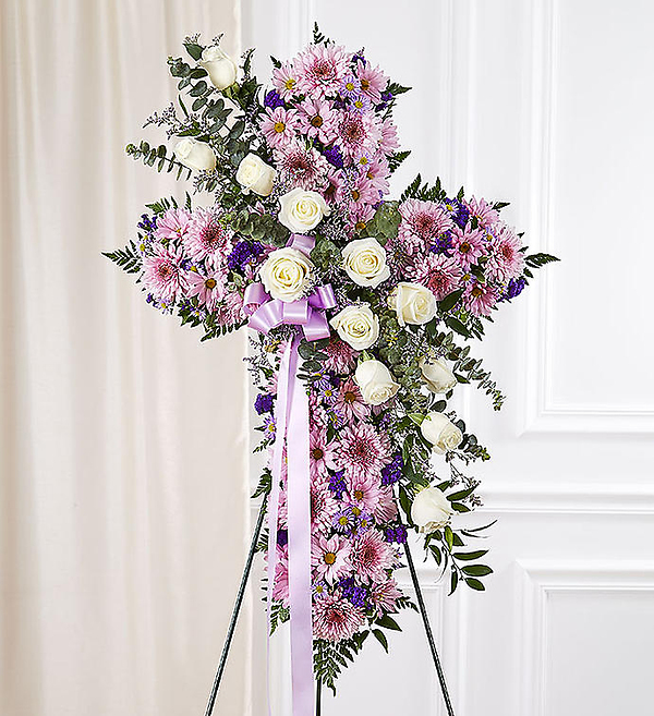 Peace &amp; Prayers&trade; Standing Cross- Lavender