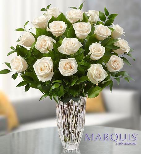 Marquis by Waterford&reg; Premium White Roses