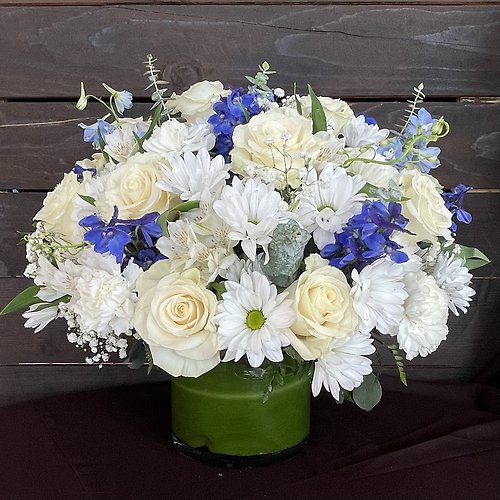 Cherished Memories - Blue and White