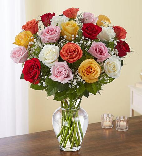 Ultimate Elegance&trade; Long Stem Assorted Roses