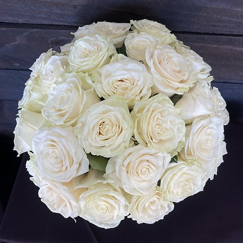 Contemporary White Roses